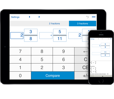 Compare Fractions Calculator
