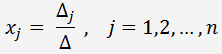 Cramer's rule