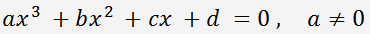 Cubic equation