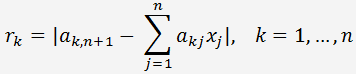Solve systems of linear equations by Gaussian elimination