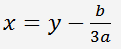 Cubic equation substituting