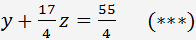 Solve systems of equations with three unknowns by Gaussian Elimination