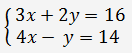 system of two linear equations